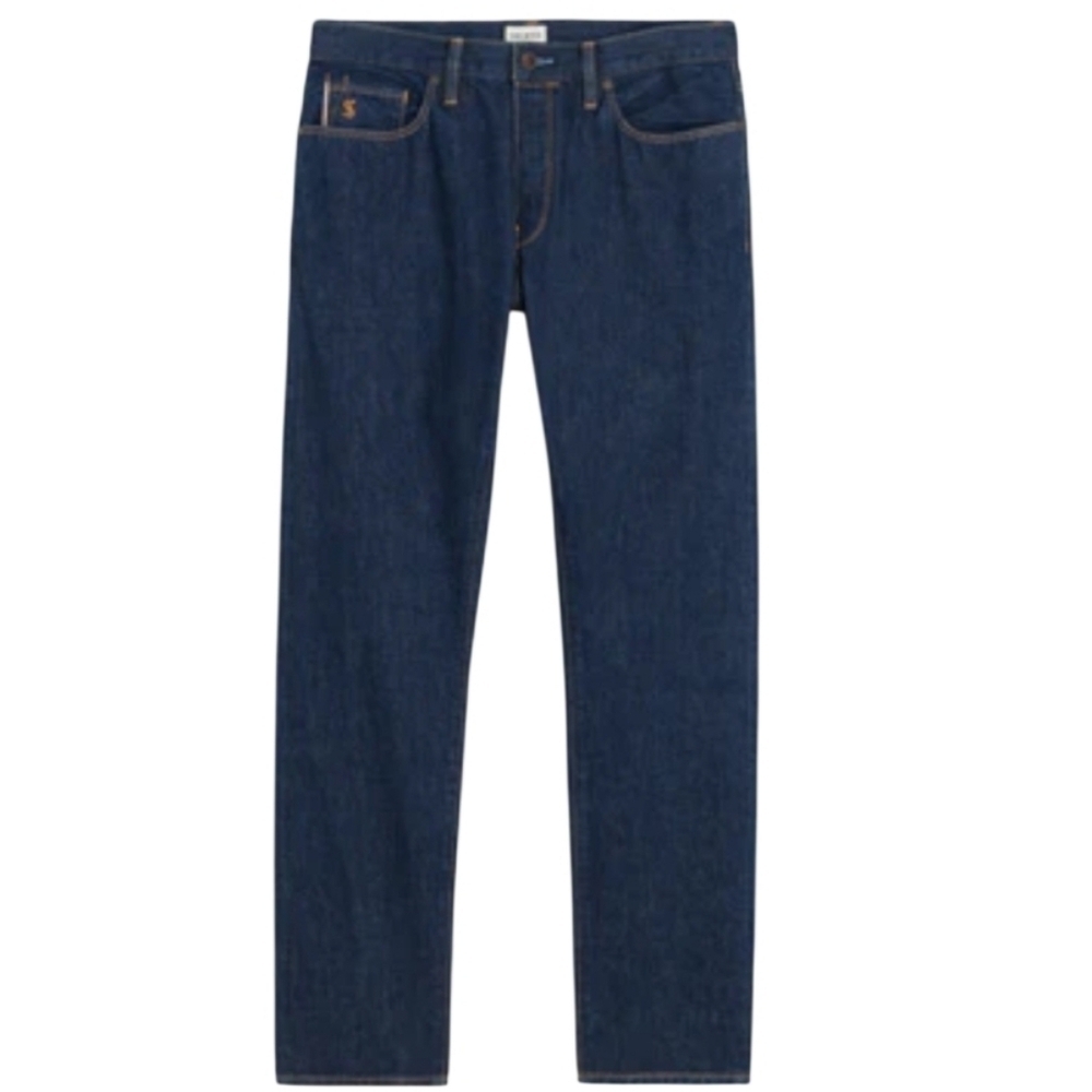 Todd Snyder Selfedge Cotton Slim Fit Straight Jeans In Indigo Size 30x32